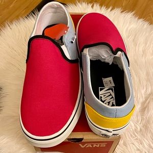 Vans Colorblock Asher Slip Ons